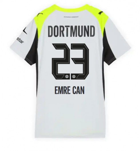 Borussia Dortmund Emre Can #23 Bortedrakt Dame 2025-26 Korte ermer Borussia Dortmund Emre Can #23 Bortedrakt Dame 2025-26 Korte ermer